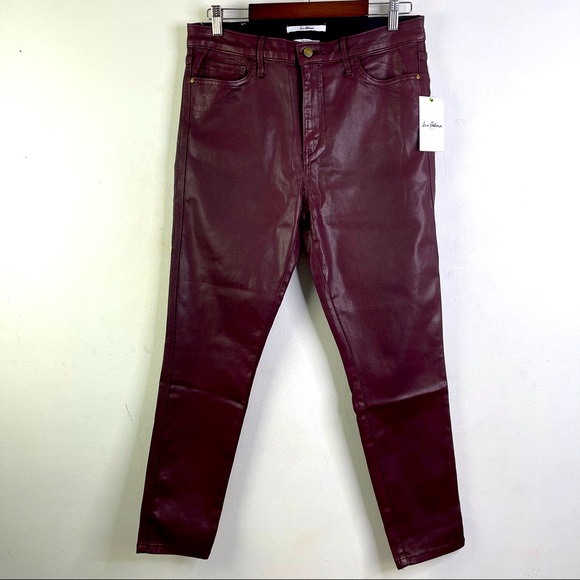 Sam Edelman The Stiletto Faux Leather Skinny Jean Size 32 NWT - Picture 2 of 8